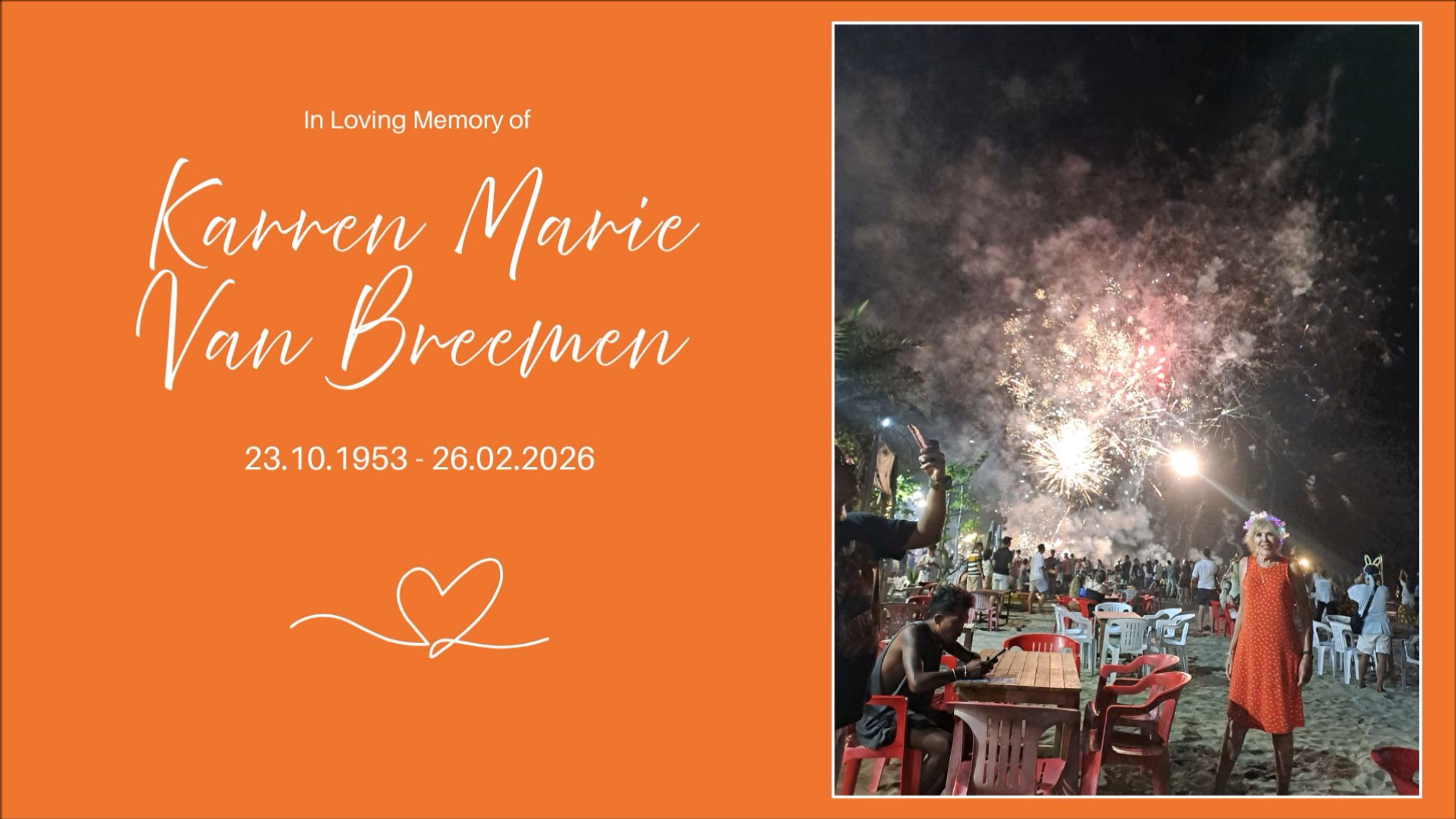 Karren Van Breemen's Funeral